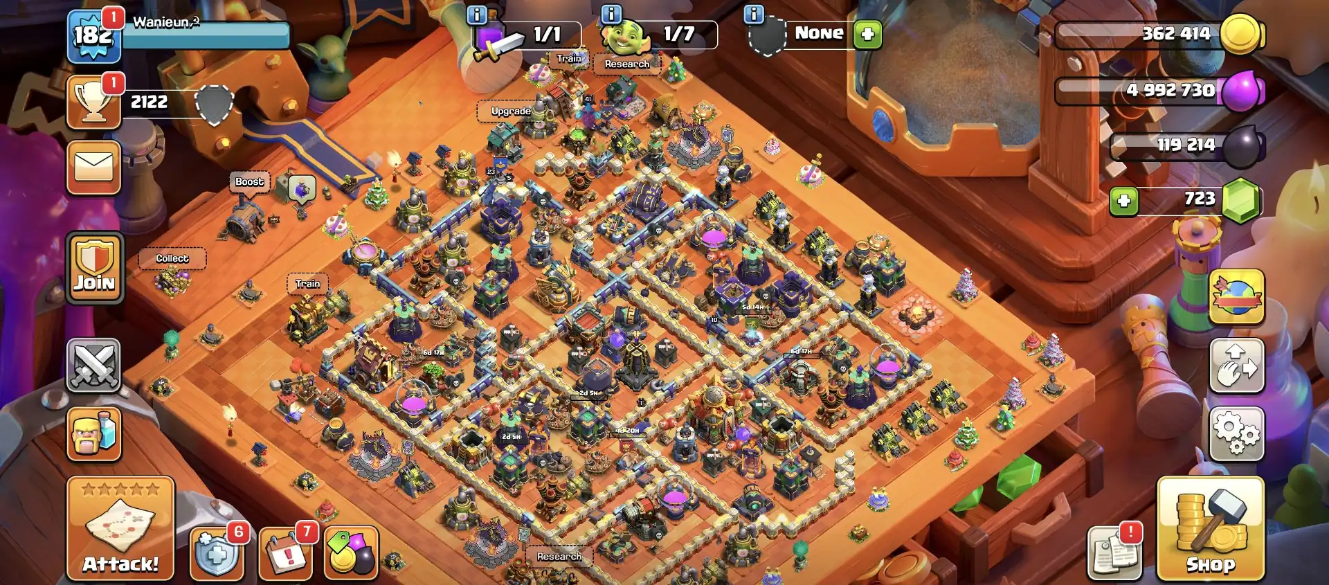 High Wall ✔️ Th 16 Almost Max Account 🛎️ Heros 70-78-41-51-23 ✔️ Equipment 🔥 Almost Max Account ✔️ Every Side Wow 🚀 Best Offer