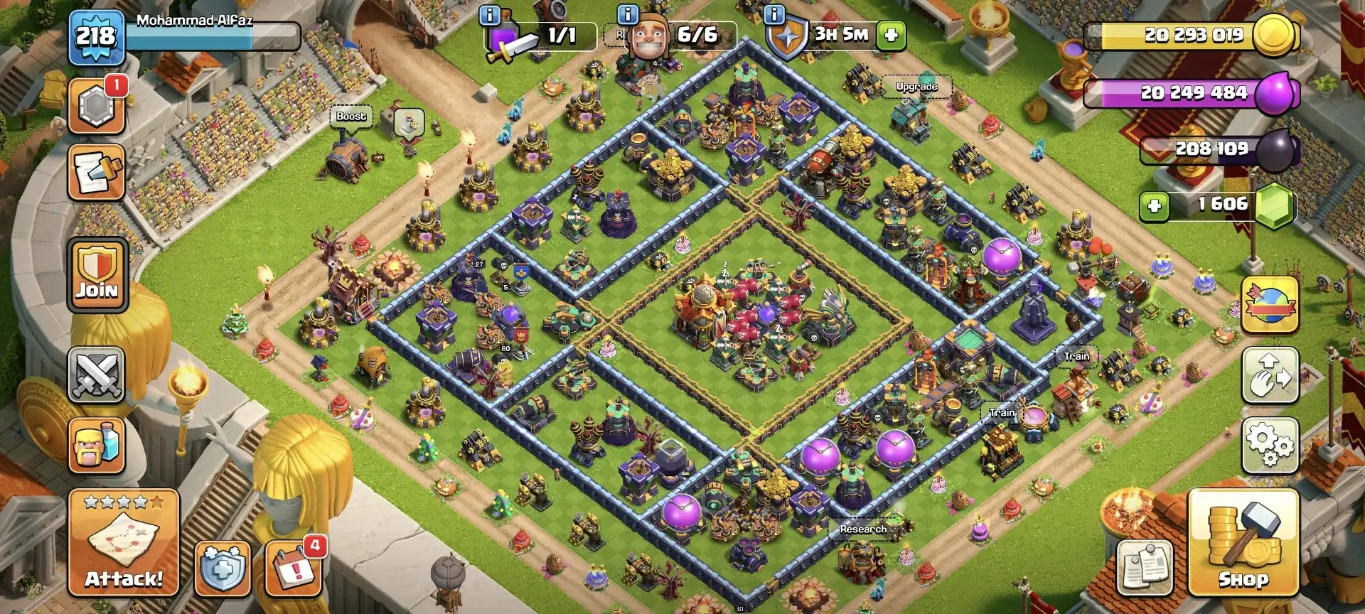 RARE ➤2X PREMIUM SCENERY ➤TH16 NEAR MAX ➤HEROES: 80-88-61-61-27 ➤GOLDEN WALL | 2197 WS ➤EPIC: SB-20|FA-24|LP|RS|EB ➤XP-218 ➤ Full Access