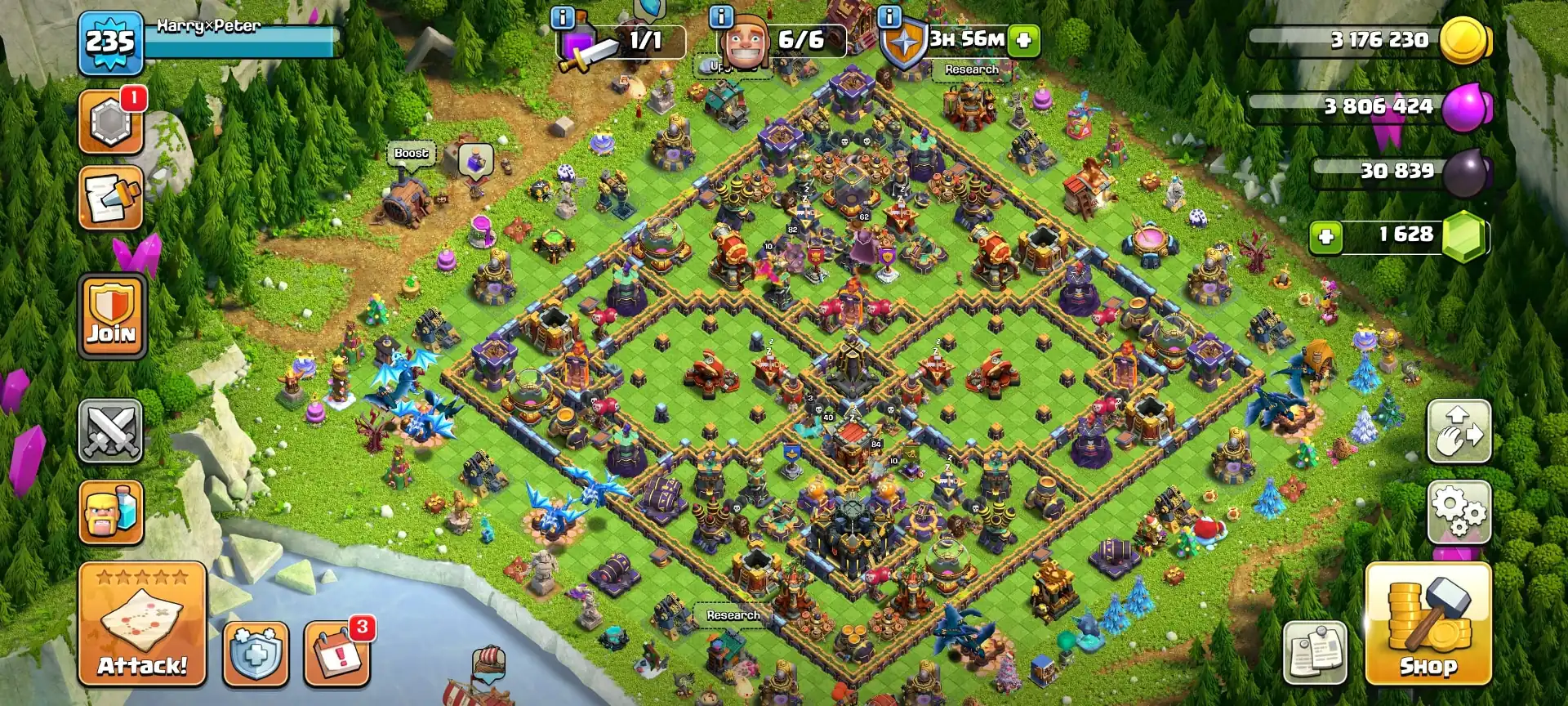 2850 HIGH WS ➤TH17 NEAR MAX ➤OLD TREE ➤HEROES: 82-84-63-62-40 ➤GG-26|FA-26|SB-20|FB-20|MM-17|LP|RS|EB ➤NC YES ➤XP-235 ➤EMAIL CHANGE AVAILABLE