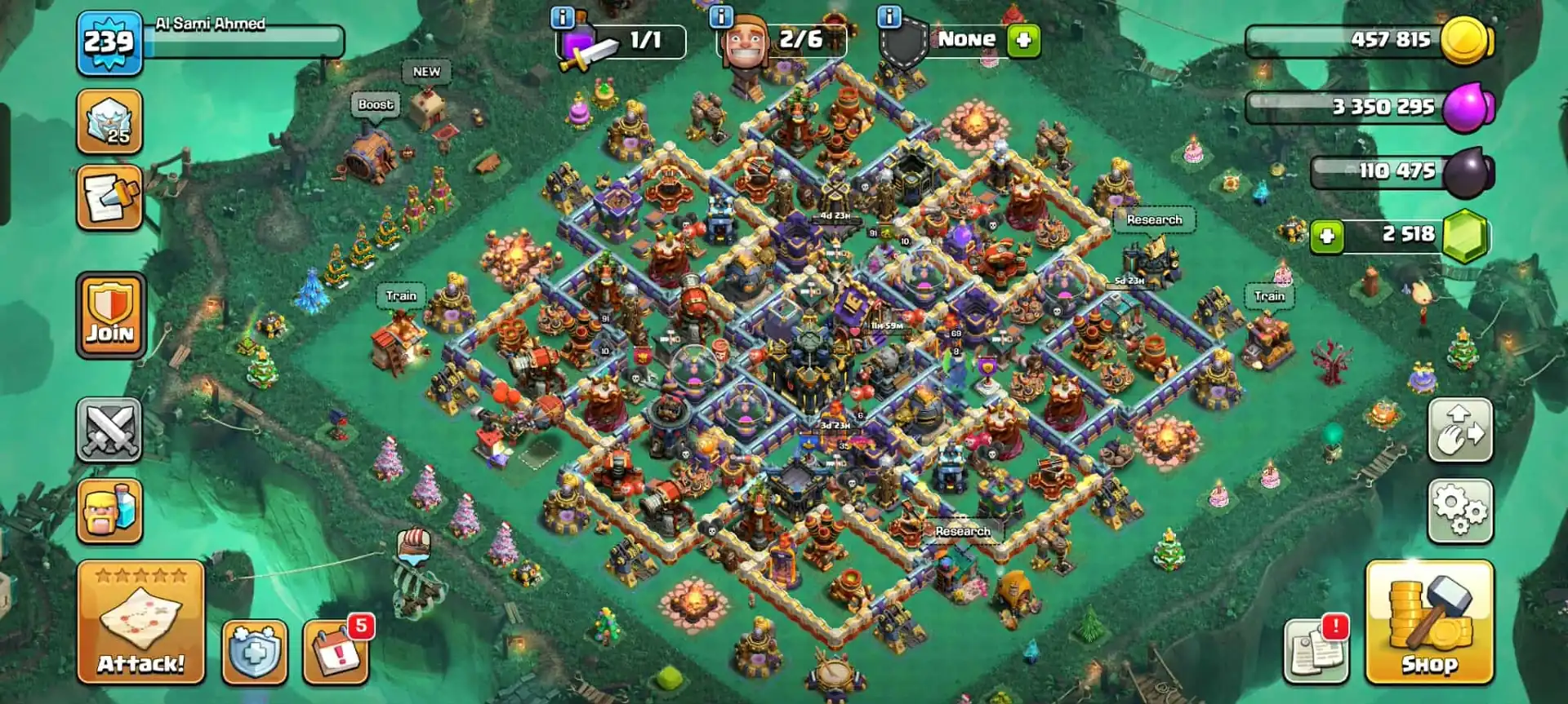 ALMOST MAX TIPE TH 17 HIGH QUALITY ACC✦HERO|91|91|72|70|35✦HIGH EPIC✦ 7X HERO SKIN✦HIGH DFC✦ WOW PROFILE✦EVERY SIDE OP✦6B