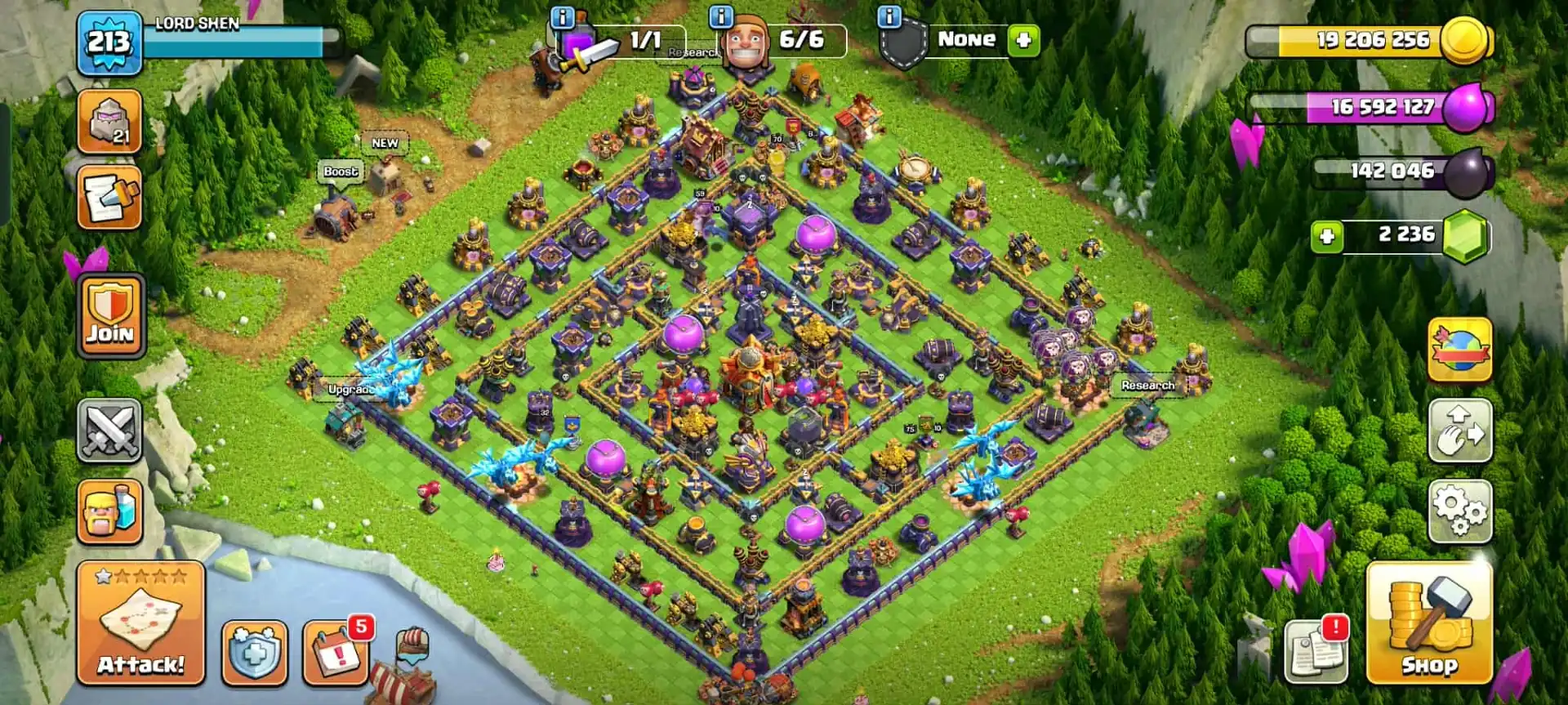 MOST QUALITYFULL TH 16 ✦HIGH DFC✦HERO|70|75|51|60|32✦NC YES✦HIGH EPIC✦ 213 LEVEL✦PURPLE WALL✦ WOW PROFILE