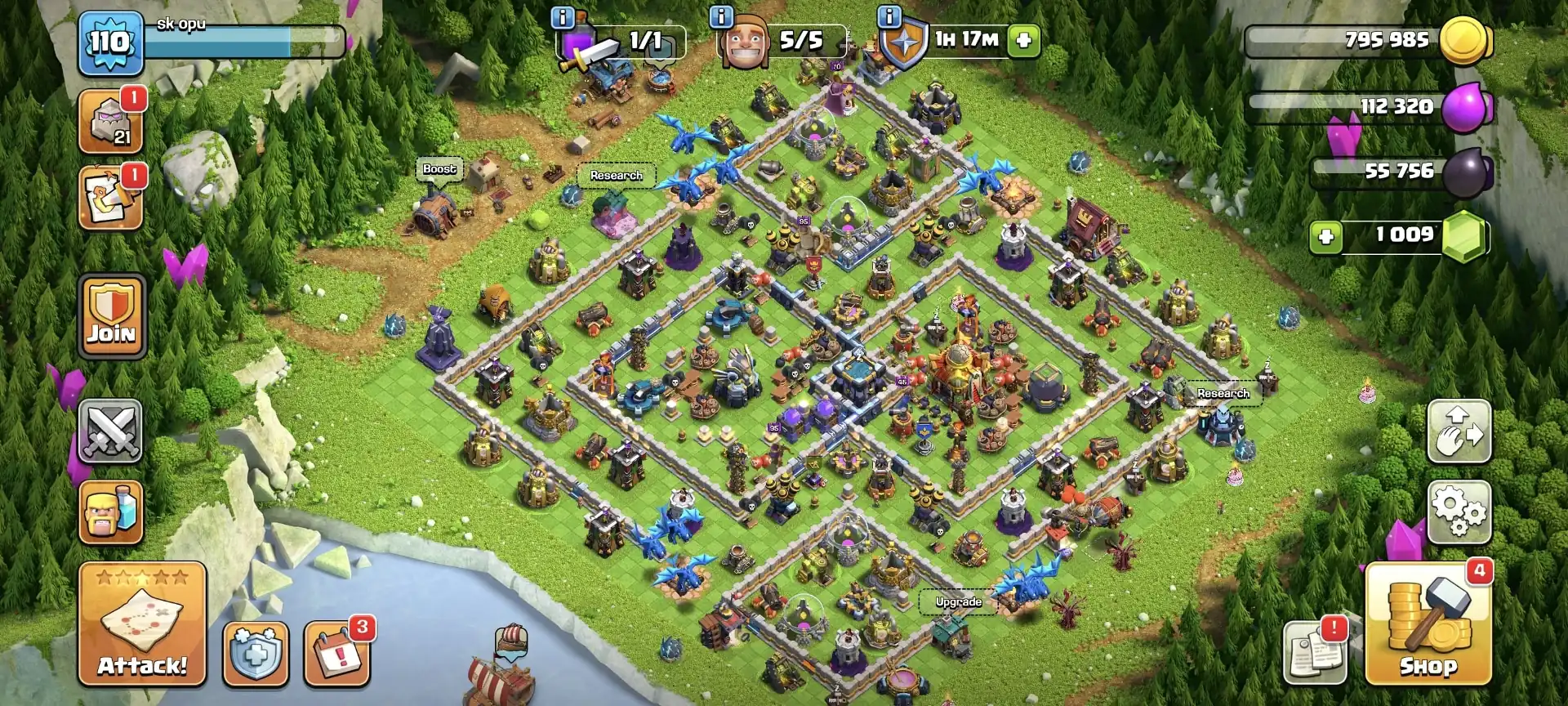 NC FREE ➤TH16 SUPER ACCOUNT ➤236 WS ➤110 WS ➤HEROES: 44-32-27-14-2 ➤FA-17/SB YES ➤SIEGE ➤GOOD TROOPS ➤FULL ACCESS