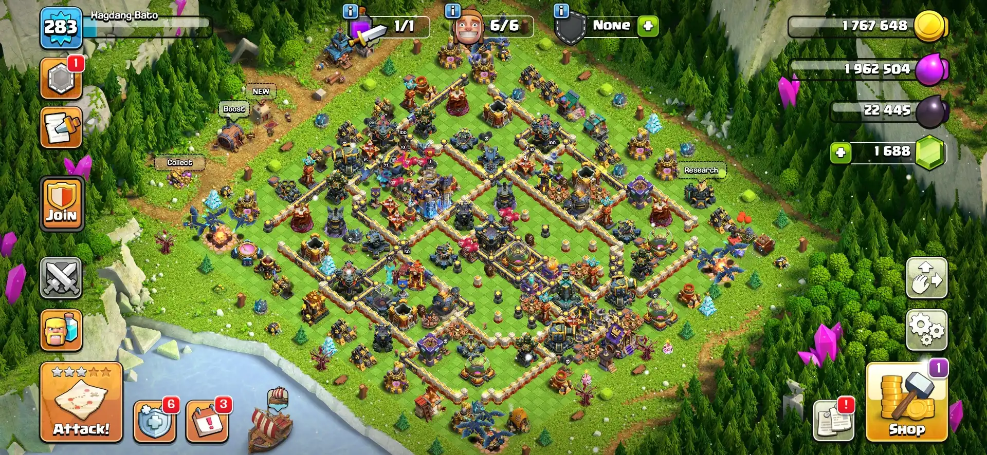 Christmas Offer 🎄Xp-283 🎄 Th 18 Super Account 🎄 Almost Max ✨ Heros 100-100-77-75-50 🔥 Epic Equipment 🔥 Super Quality Account ✨ Big Discount