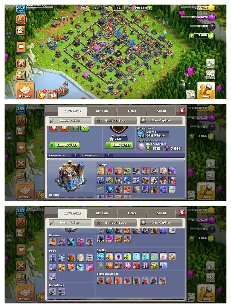 EXP-263 | TH18 ALMOST MAX | MAX HERO | 6 EPIC MAX OTHERS HIGH | HEROS- 104-105-94-80-55 | 13 EPIC | NC-404 | MADELS-404 | FULL ACCESS