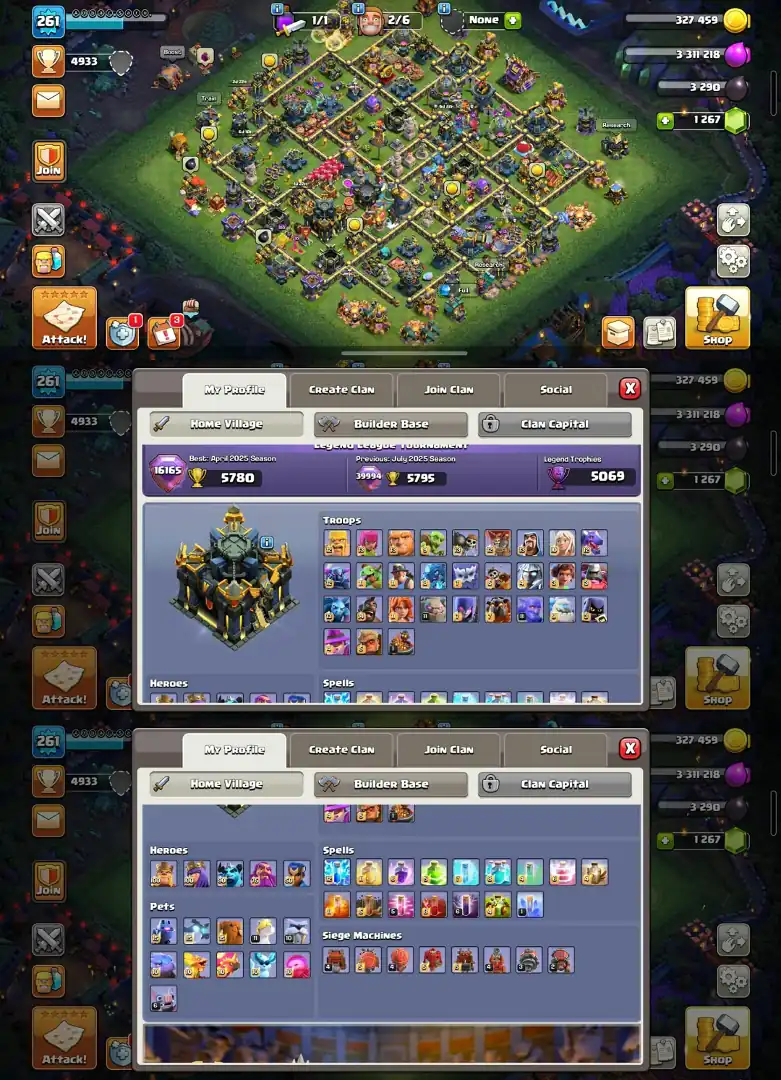 Both Site Max ▰ TH 17 MAX ▰ A to Z Max ▰ Almost 6 Epic Max ▰ Paid Scenery ▰ Full Access ▰ Best Deal