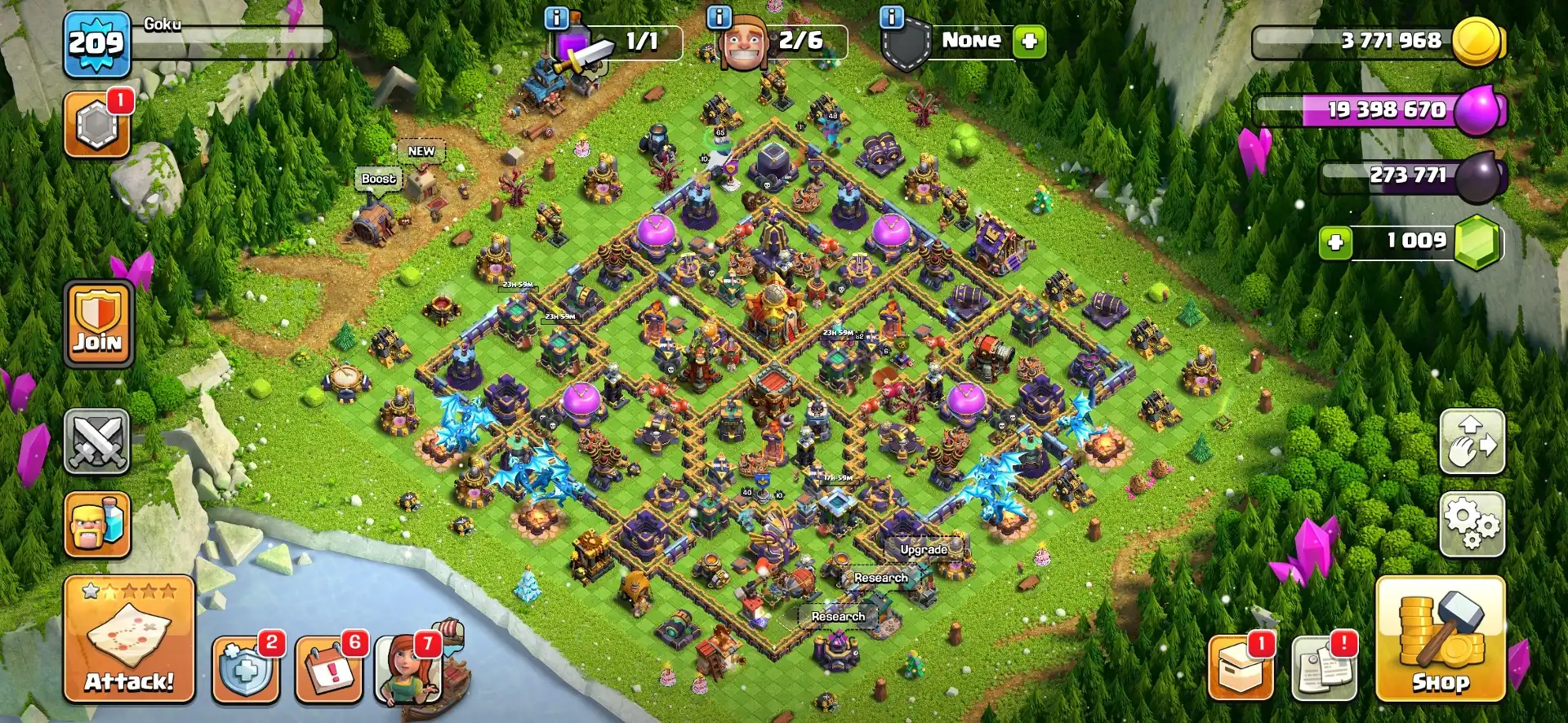 Christmas Offer🎄Th 16 High Quality Account👈Golden Wall✨Super Epic Equipment🎄Heros 82-82-48-65-40✨Huge Collection