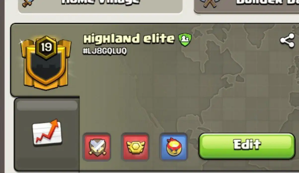 Level 19🚀 Highland Elite✨ Awesome Warlog ✨ Master League 3 ✨English Name✨INSTANT DELIVERY🚚