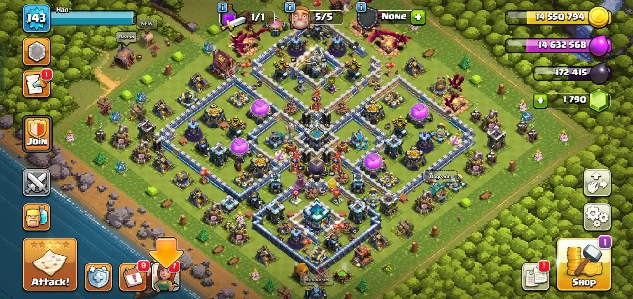 ❄️COC🚀 TH13🌟2115 Raid Medals✨ (BK55,AQ69,GW46,RC12) ✨ Free NameChange✨Instant Delivery 📸Check Photos❄️