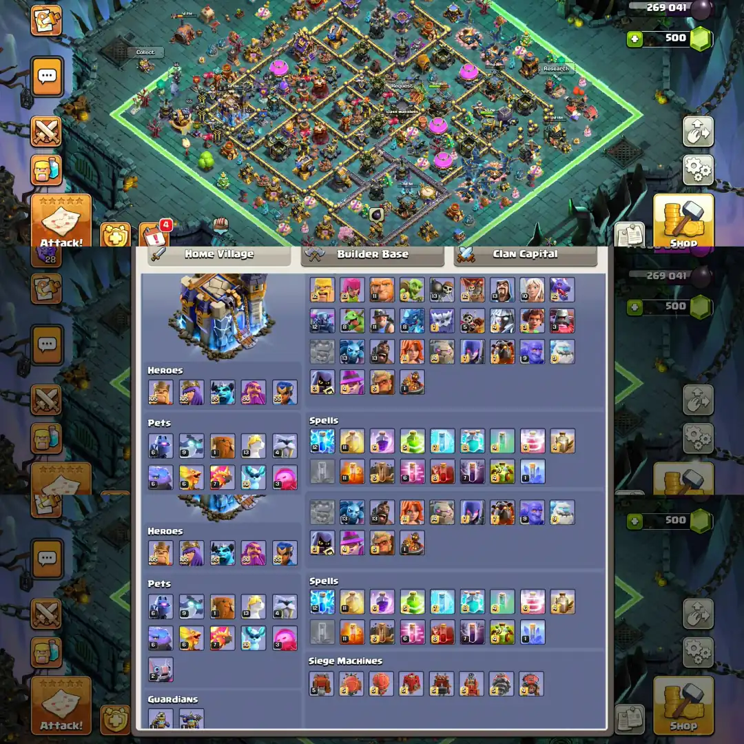 【10 Epic Full Max】 ✦Th18 Fully Max ✦【5 Hero Full Max】 ✦Defence+Wall Full Max ✦Profile Max ✦World Best Account ✦Full Ownership ✦