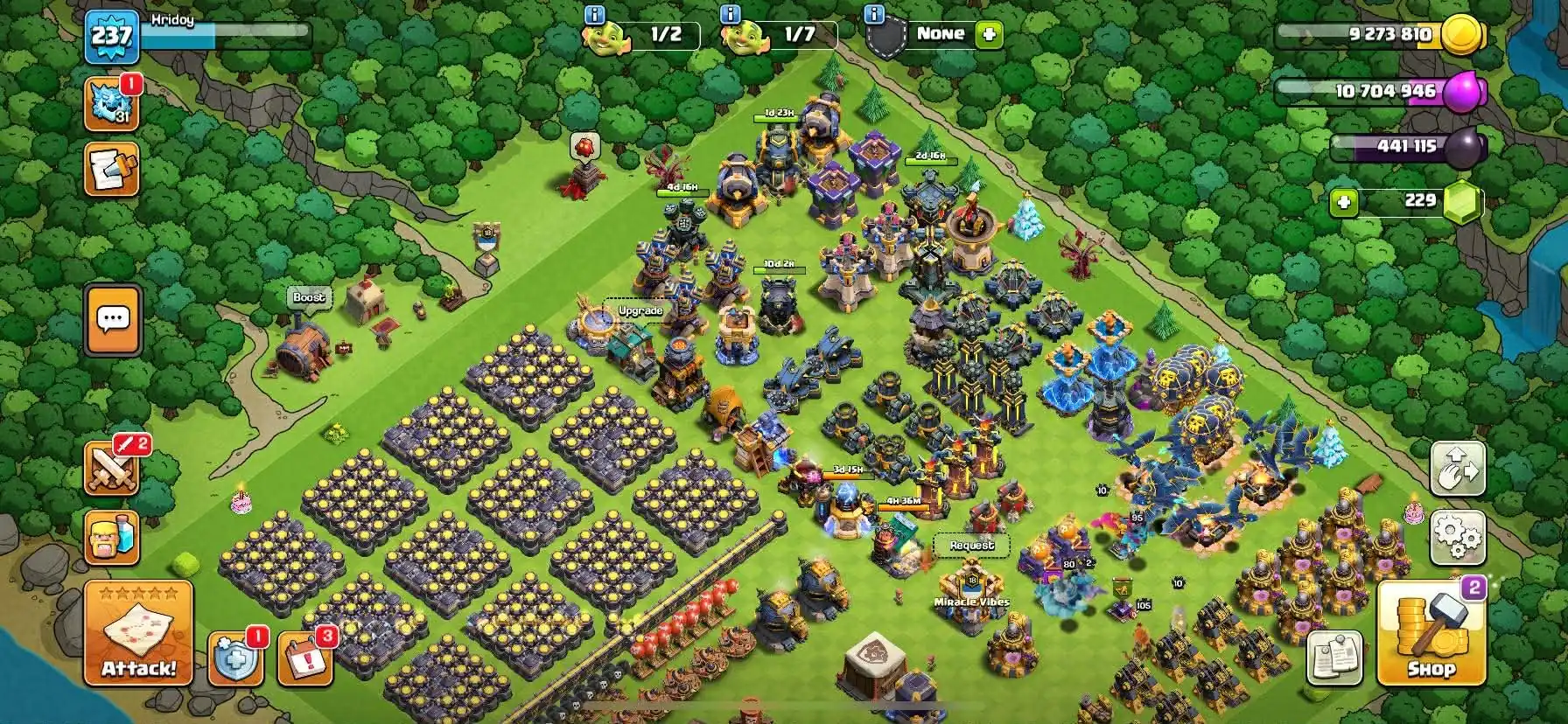 TH 18 DEFENCE MAX ACC✦5 HERO MAX✦4 EPIC MAX 1 23 L✦NC FREE✦PET MAX TIPE✦ SIEGE MAX✦VERY GOOD ACC