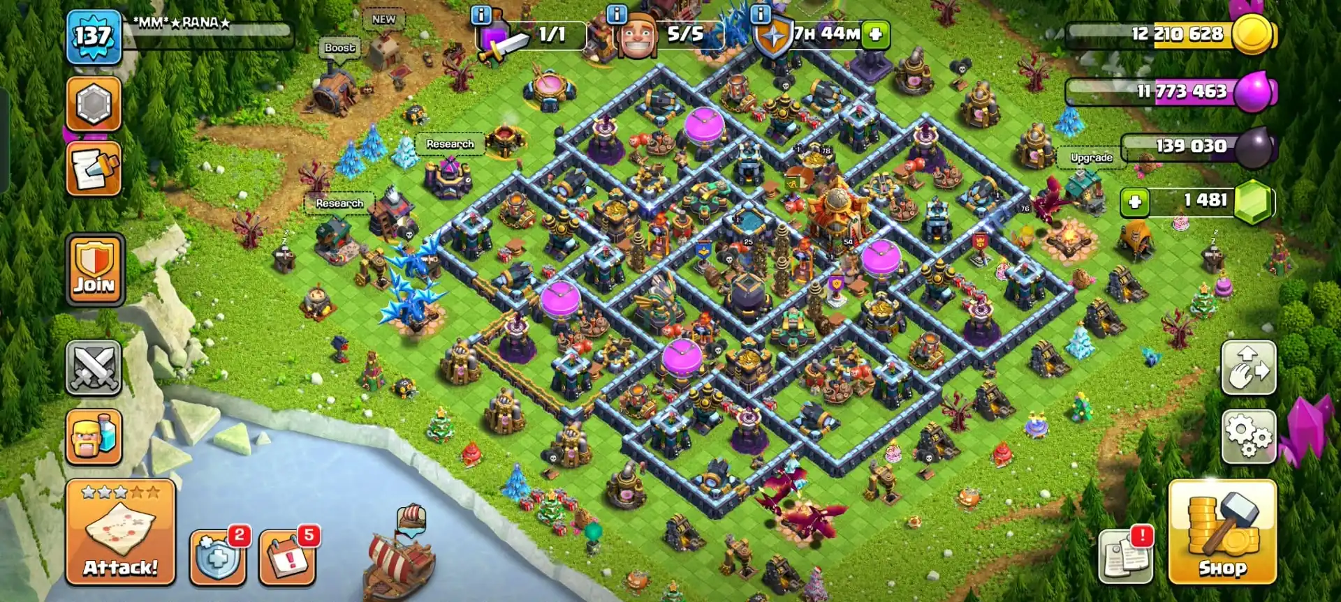 BOOM OFFER❤️‍🔥TH 16 BEST ACC❤️‍🔥HERO|76|78|50|54|25❤️‍🔥NC YES❤️‍🔥 WOW WALL DFC❤️‍🔥VERY HIGH EPIC ❤️‍🔥4 PET 6 SIEGE❤️‍🔥4 HERO SKIN❤️‍🔥