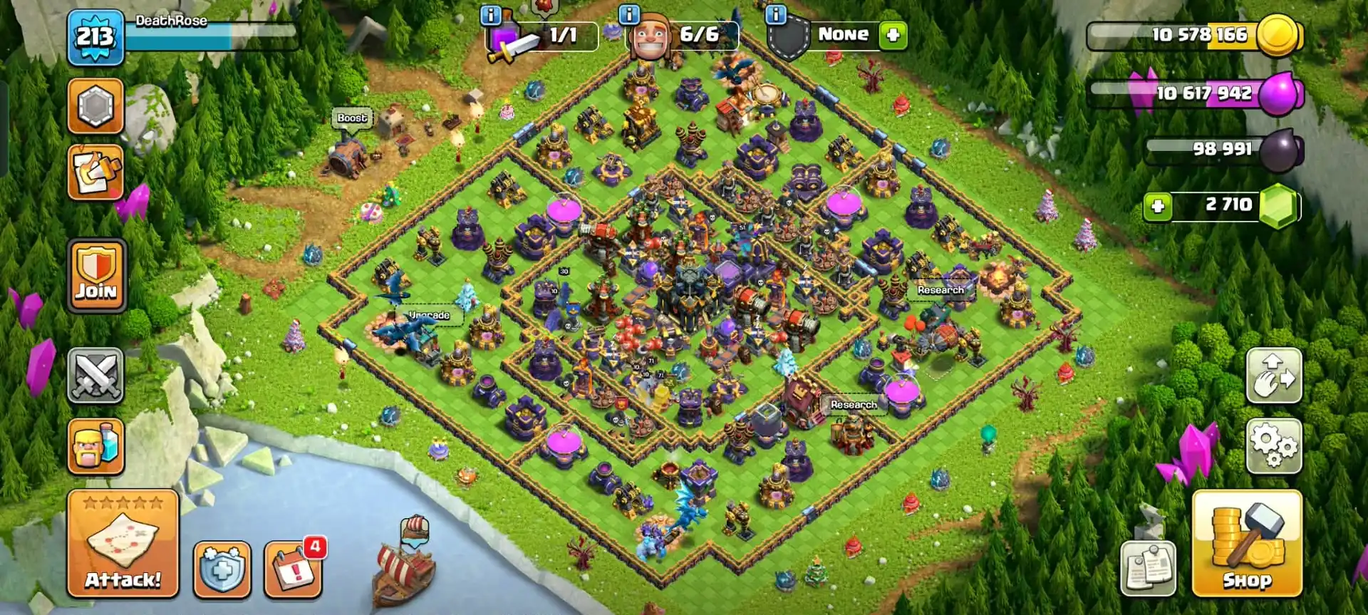 MOST DEMANDING TH 17 ACC✦NC YES✦HERO|71|71|51|55|30✦831 C WL✦YELLOW WALL✦HIGH DFC✦9X HERO SKIN✦HIGH EPIC✦SUPERB PROFILE✦HIGH PET AND SIEGE