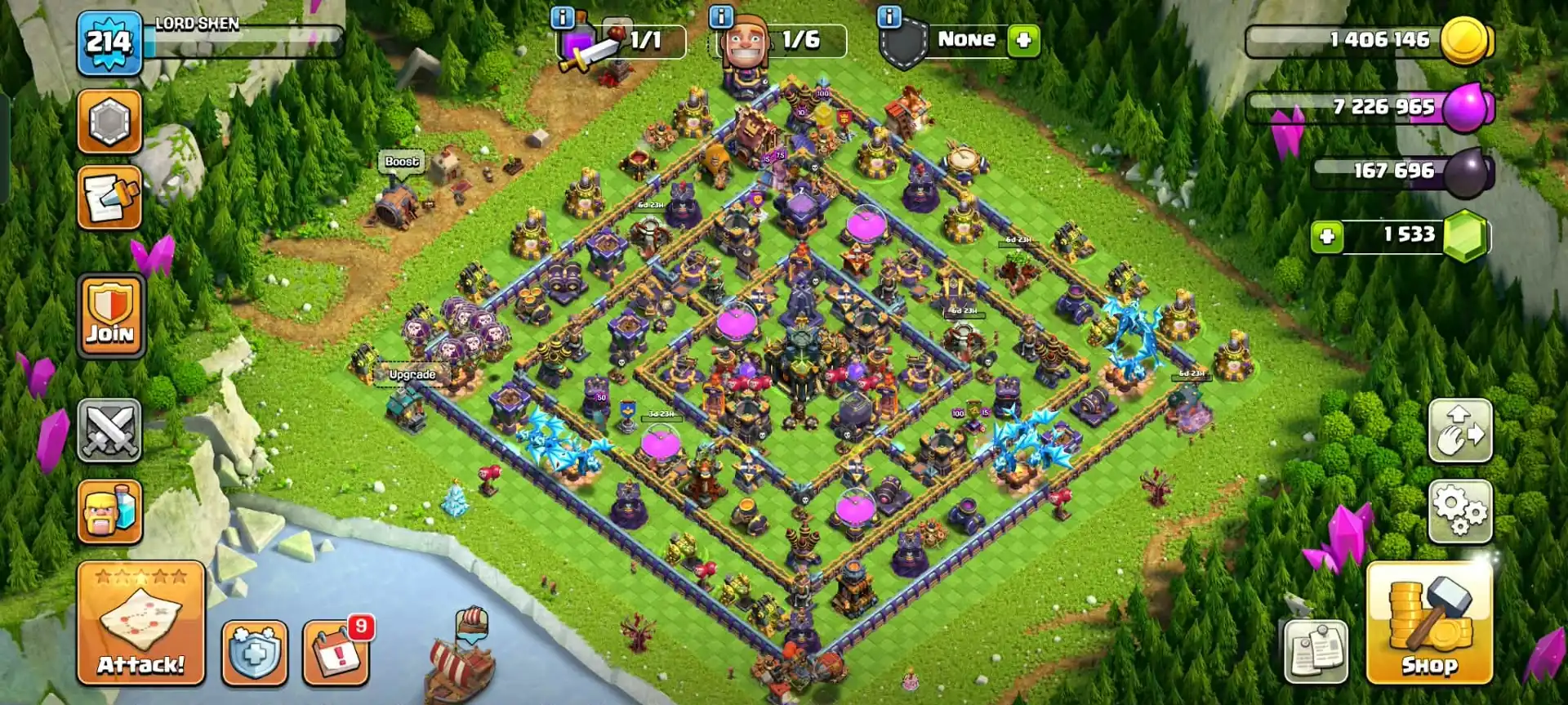 MOST DEMANDING TH 17 WOW ACC✦HERO|70|75|51|59|32✦HIGH WALL✦HIGH DFC✦AWESOME EPIC ✦9 PET AND 7 SIEGE VERY HIGH LEVEL✦GOOD PROFILE✦6B✦
