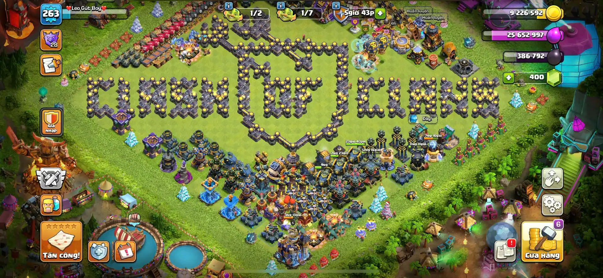 【Premium Th18 Max 100%】✦【All Equipment Max 100%】✦Hero➾105/105/95/80/55✦Everything Max Out✦XP➾263✦Full Ownership✦