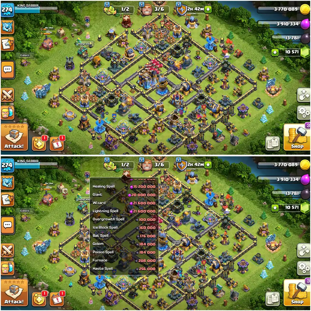[10000+Gems Available] Th18 Fully Max | Xp-274 | 5 4 Heroes Max | Max Profile | 5780 High Ws | Max Equipment | Nc Yes | 900 Cwl Medals | Full Access