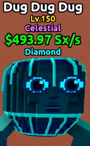 🌊ESCAPE TSUNAMI🌌[Celestial Diamond Dug Dug Dug] Level MAX♨️Money 493Sx/s💰