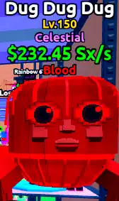 🌊ESCAPE TSUNAMI🌌 [Celestial Blood Dug Dug Dug] Level MAX♨️ Money 232Sx/s💰