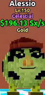 🌊ESCAPE TSUNAMI🌌 [Celestial Gold Alessio] Level MAX♨️ Money 196Sx/s💰
