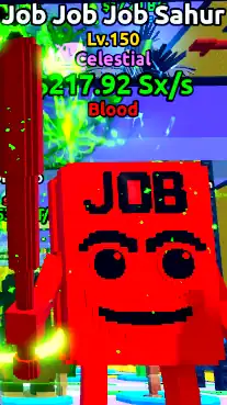 🌊ESCAPE TSUNAMI🌌 [Celestial Blood Job Sahur] Level MAX♨️ Money 217Sx/s💰