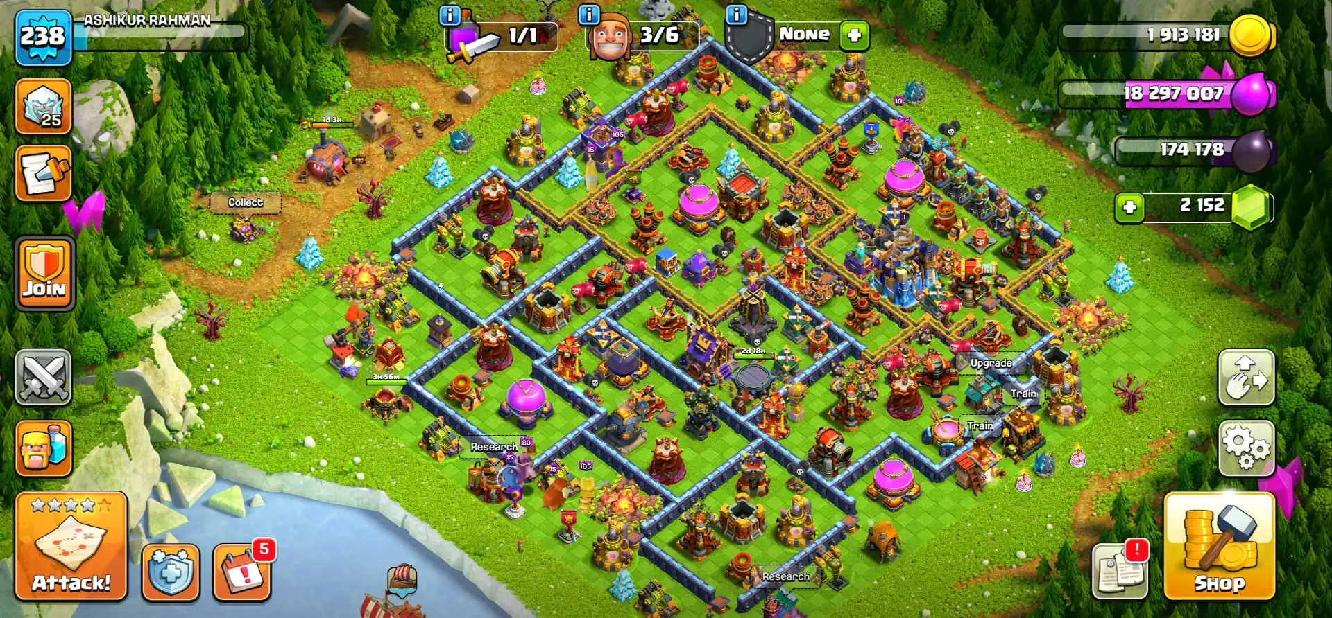 [B.B MAX] TH18 NEAR MAX | GG-MAX | 2576 WS | ALL EPIC | HEROES: 84-98-71-71-45 | 2150 GEMS | NC YES | XP-238 | ALL EPIC | HIGH DFC | BEST PROFILE