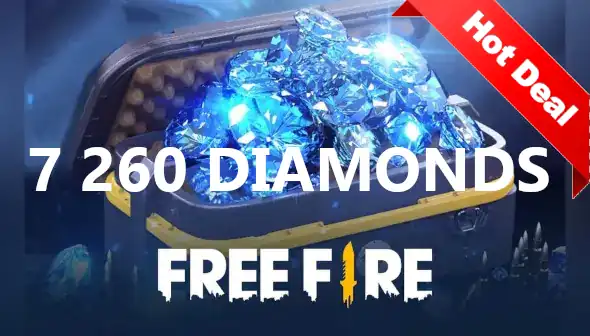 Free Fire • Free Fire 🔹 Global 🌍 7260 💎 Diamonds 🧩 Top Up Code ⚡ Fast