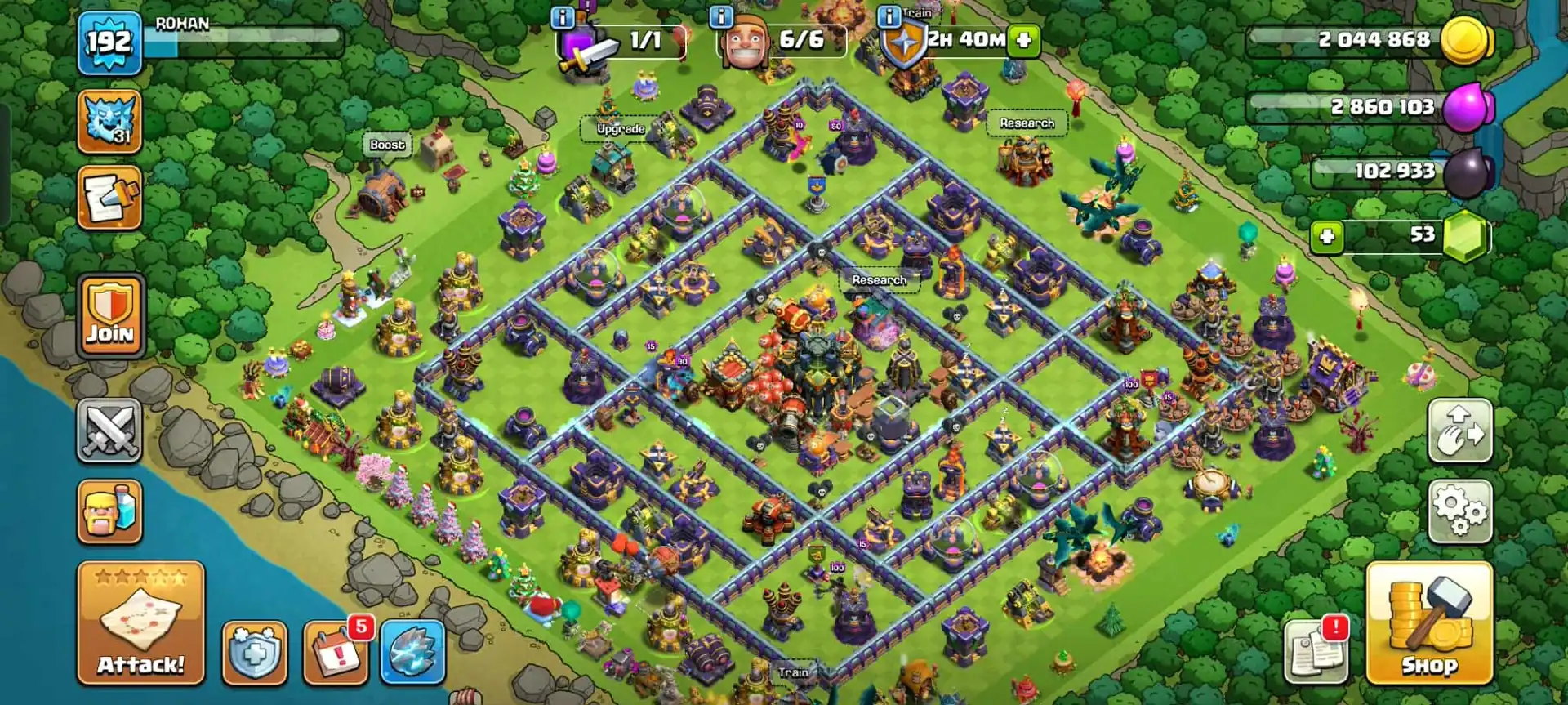 TH 17 VERY HIGH AND AWESOME ACC✦HERO|69|91|53|65|40✦PURPLE WALL✦6B ✦VERY HIGH EQUIPMENT✦ PET AND SIEGE HIGH LEVEL✦ 5 HERO SKIN✦EVERYTHING GOOD✦