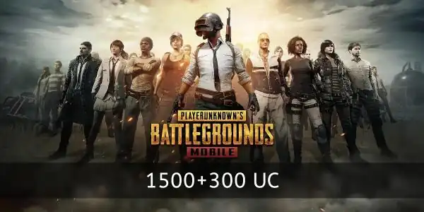 PUBG Mobile 1500 + 300 UC Code