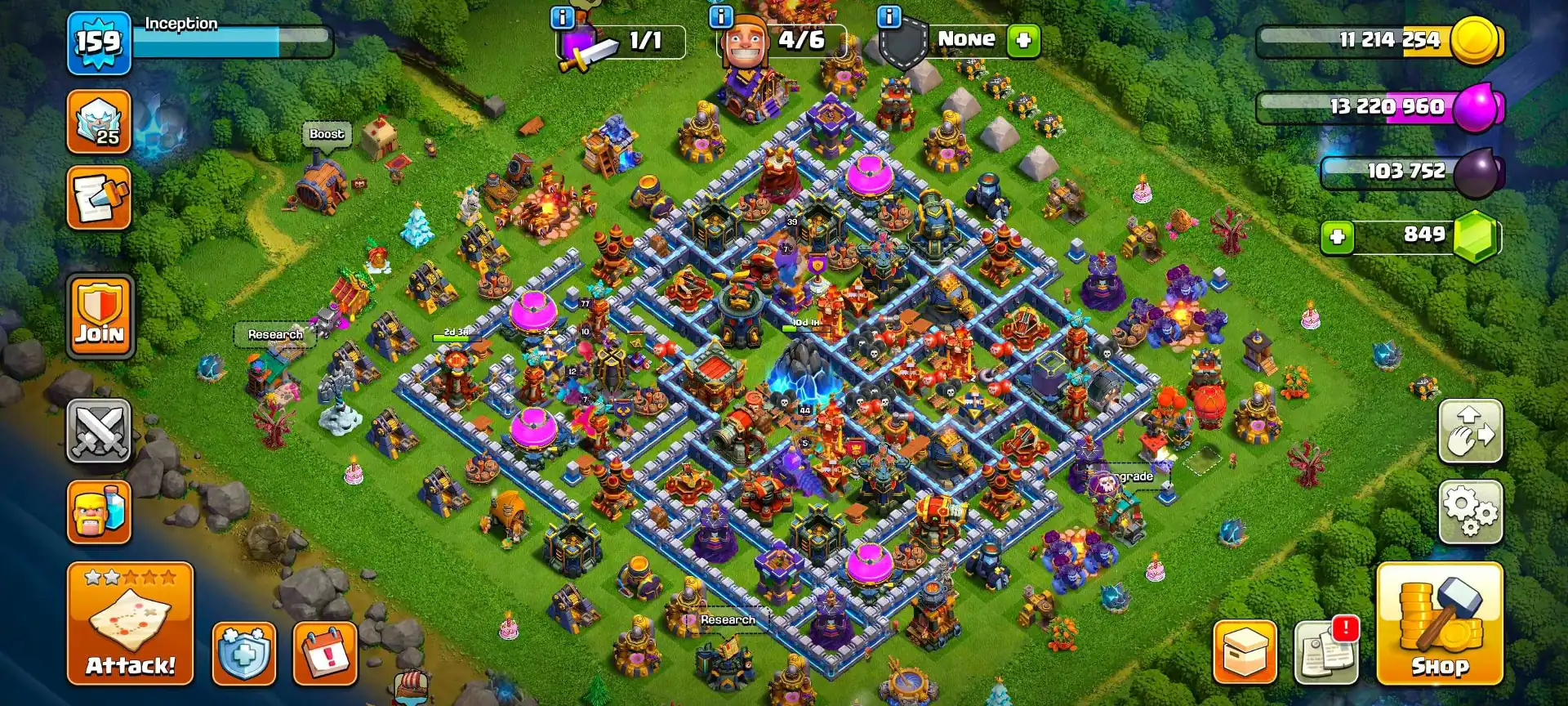 [Very Best Deal] Th17 Near Max & Th18 Updating | Almost 5x Epic 23 Lvl | Nc Free | Heroes: 44-77-12-39-26 | Dfc High |Joss Troops | Full Access