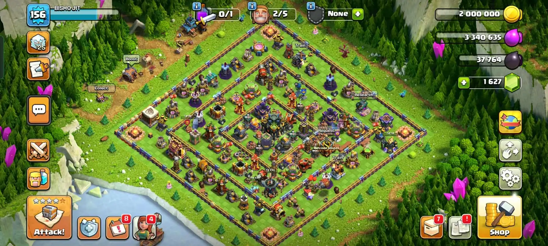 HIGH QUALITY TH 17 ACC✦ NC YES✦HERO|44|70|45|31|28 ✦YELLOW WALL✦HIGH EPIC ✦GREAT DFC AND PROFILE✦ HIGH LEVEL 7 PET AND 6 SIEGE✦