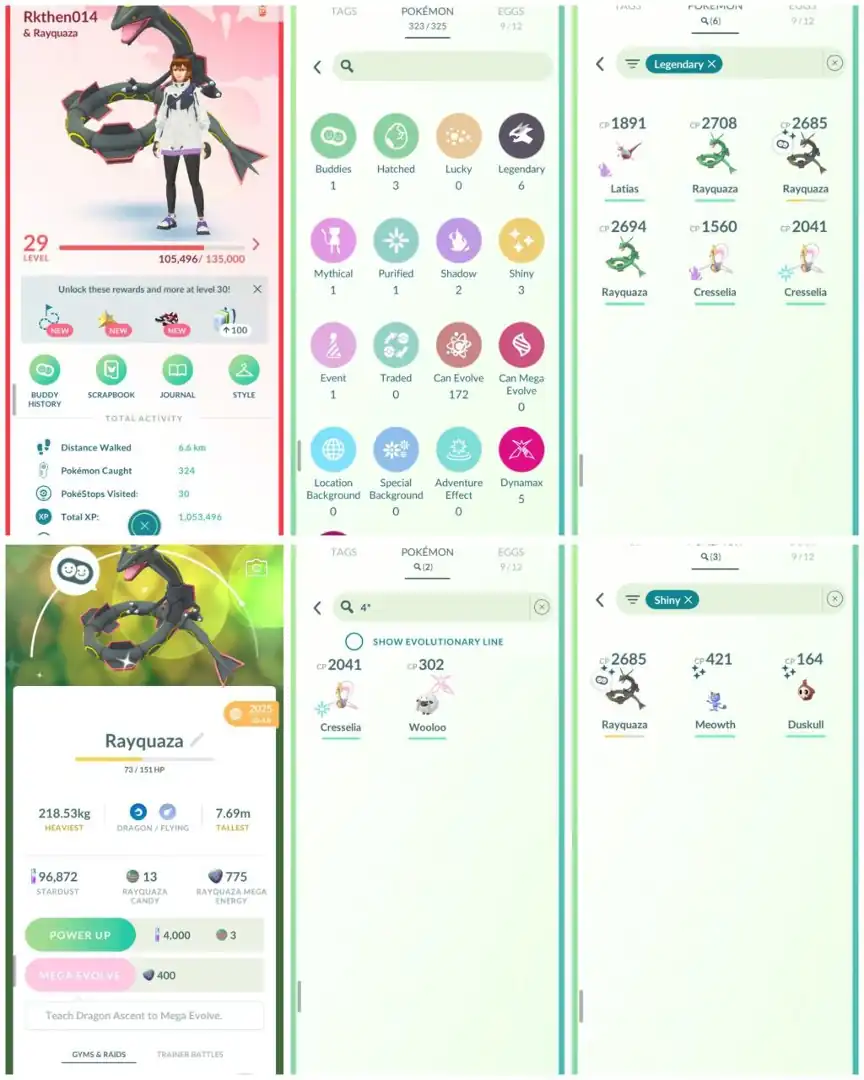 R71 | 6 Legendary | 3 Shiny | Shiny Rayquaza | Hundo Legendary | Latias | Good Deal