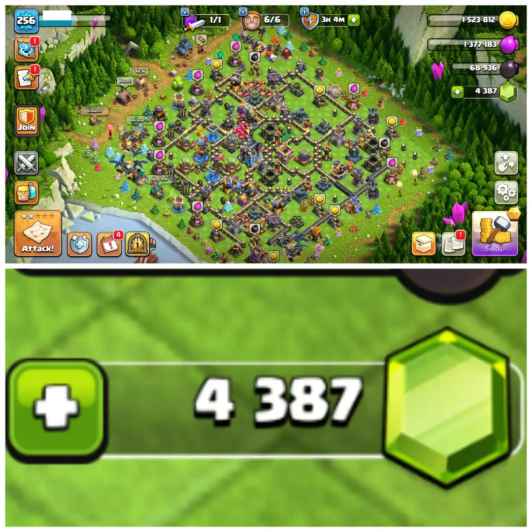 TH18 Max Account 🌲 XP 256 🌲 Rare Old Clash Trees 🌲 4100+ War Stars 🌲 17.2K Legend Cups 🌲 12 Epic Equipments 🌲 5 Epics Max 🌲 14 Skins 🌲