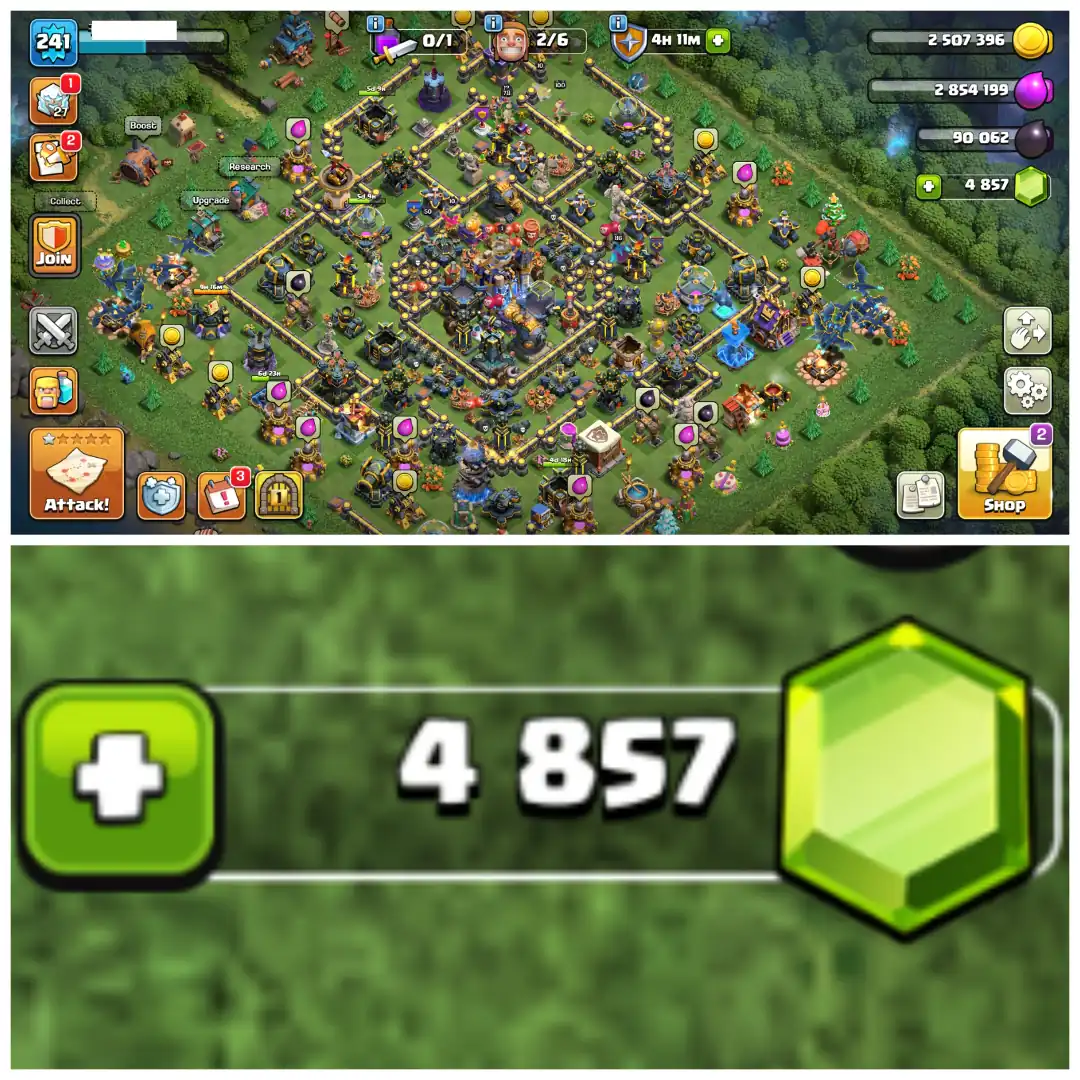 TH18 Almost Max 🚀 XP 241 🚀 7 Epic Equipments 🚀 2 Epics Max 🚀 BK100 AQ100 MP86 GW78 RC50 🚀 Name Changeable 🚀 9 Skins 🚀 Instant Delivery