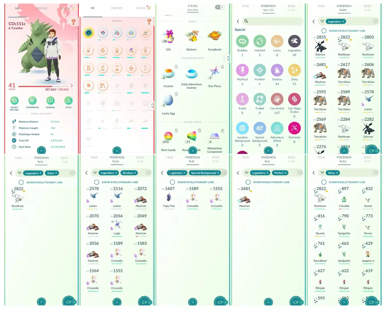 Level 41 Valor 💎 69 Legendary 💎 51 Shiny 💎 Shiny Legendary Reshiram 💎 Hundo Heatran 💎 3 Special BG 💎 All Tradable