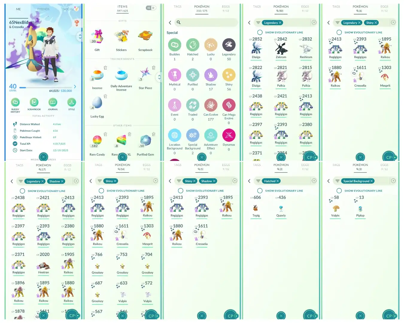 Level 40 | 50 Legendary : 56 Shiny | 6 Shiny Legendary : 5 Shiny Shadow | 17 Shadow Legendary : High CP Pokemons | All Tradable