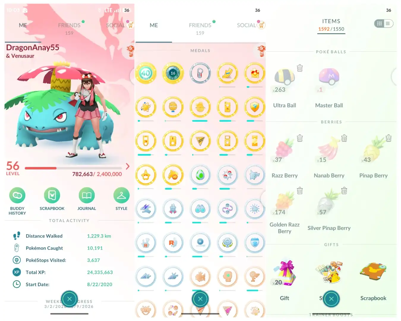 ⚡ LEVEL 56 VALOR 2020 CREATION ⚡ 591 POKECOINS ⚡ MEGA RAYQUAZA ⚡ 9 SHINY LEGENDARY ⚡ MEWTWO ⚡ SHINY MYTHICAL DARKRAI ⚡