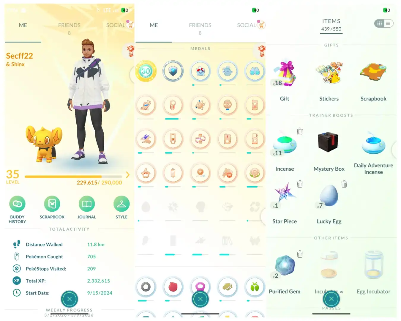 🔱 LEVEL 35 INSTINCT TEAM 🔱 700 POKECOINS 🔱 SHINY LEGEND ZACIAN 🔱 17 LEGENDARY 🔱 47 SHINY 🔱 7 SHADOW LEGEND 🔱 6 PERFECT IV 100 🔱